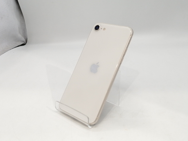 【中古】Apple 国内版 【SIMフリー】 iPhone SE（第3世代） 64GB スターライト MMYD3J/A【浜松駅前】保証期間１ヶ月【ランクC】