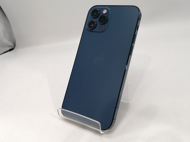 【中古】Apple 国内版 【SIMフリー】 iPhone 12 Pro 128GB パシフィックブルー MGM83J/A【浜松駅前】保証期間１ヶ月【ランクC】