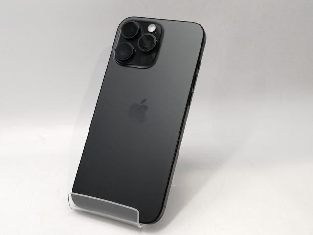 【中古】Apple 国内版 【SIMフリー】 iPhone 16 Pro Max 256GB ブラックチタニウム MYWG3J/A【OSU301】保証期間１ヶ月【ランクB】
