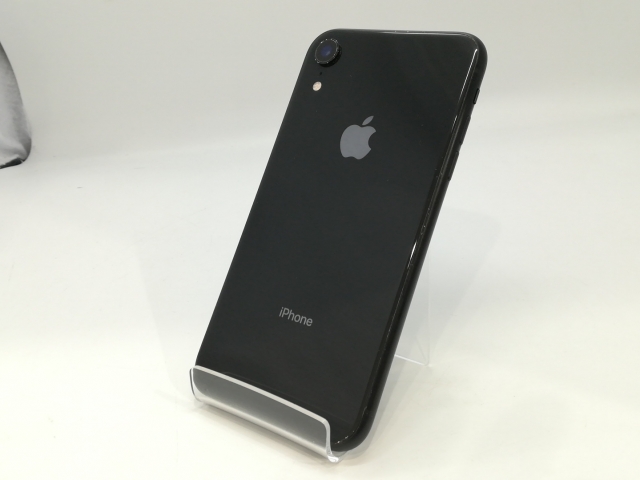 【中古】Apple au 【SIMロック解除済み】 iPhone XR 64GB ブラック MT002J/A【浜松駅前】保証期間１ヶ月【ランクB】