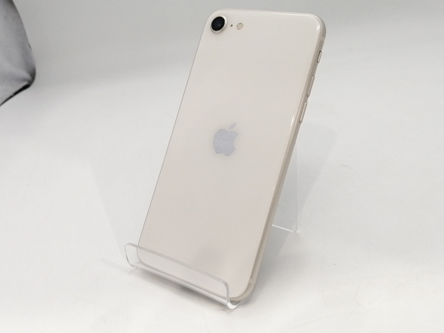 【中古】Apple docomo 【SIMフリー】 iPhone SE（第3世代） 128GB スターライト MMYG3J/A【浜松駅前】保証期間１ヶ月【ランクB】