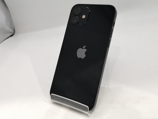 【中古】Apple docomo 【SIMロック解除済み】 iPhone 12 64GB ブラック MGHN3J/A【浜松駅前】保証期間１ヶ月【ランクB】