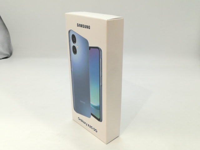 【未使用】SAMSUNG au 【SIMフリー】 Galaxy A25 5G ブルー 4GB 64GB SCG33【浜松駅前】保証期間３ヶ月
