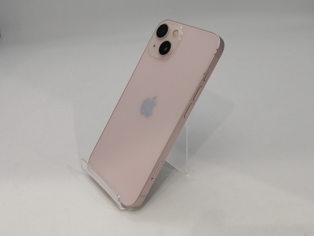 【中古】Apple au 【SIMフリー】 iPhone 13 128GB ピンク MLNE3J/A【浜松駅前】保証期間１ヶ月【ランクC】