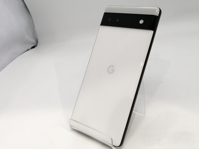 【中古】Google au 【SIM無償性】 Pixel 6a 車輪止め 6GB 128GB GB17L【浜松駅前】言いはなつ継続期間１ヶ月【位置づけるB】