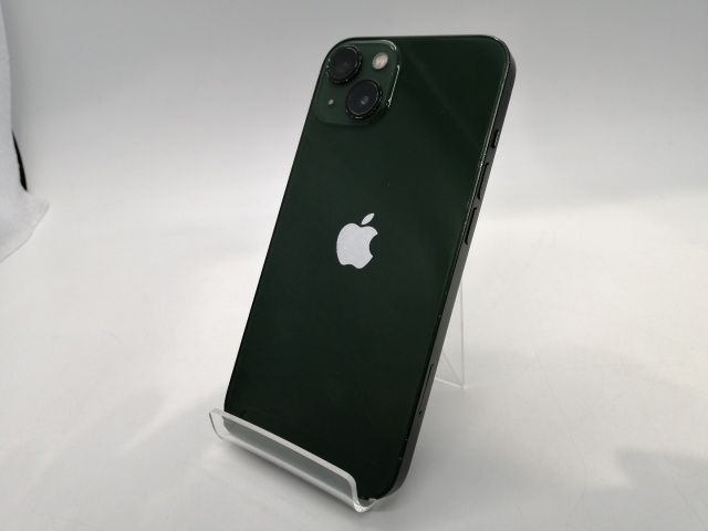 【中古】Apple au 【SIMフリー】 iPhone 13 128GB グリーン MNGG3J/A【浜松駅前】保証期間１ヶ月【ランクC】
