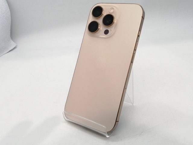 【中古】Apple SoftBank 【SIMフリー】 iPhone 16 Pro 128GB デザートチタニウム MYMX3J/A【広島本通】保証期間１ヶ月【ランクA】
