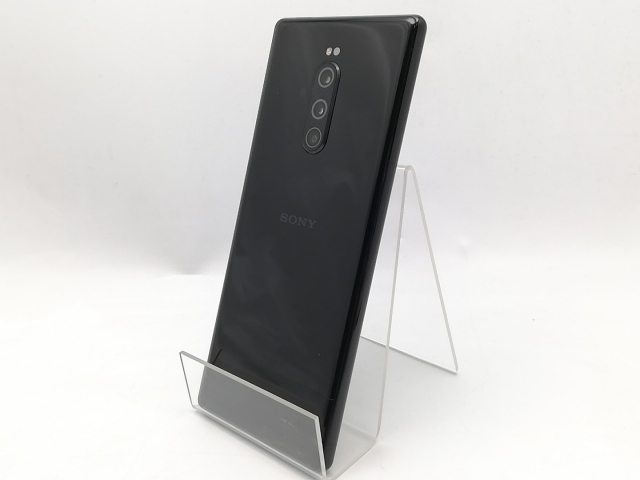 【中古】SONY SoftBank 【SIMロック解除済み】 Xperia 1 802SO ブラック【ECセンター】保証期間１ヶ月【ランクB】