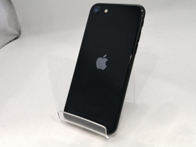 【中古】Apple au 【SIMフリー】 iPhone SE（第3世代） 64GB ミッドナイト MMYC3J/A【浜松駅前】保証期間１ヶ月【ランクB】