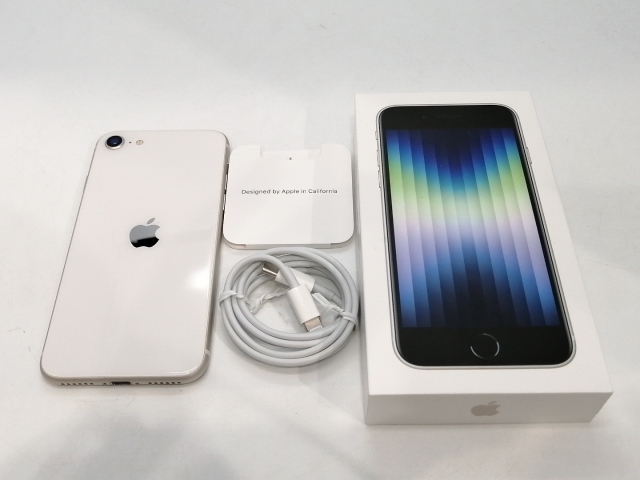 【中古】Apple SoftBank 【SIMフリー】 iPhone SE（第3世代） 128GB スターライト MMYG3J/A【浜松駅前】保証期間１ヶ月【ランクB】_9