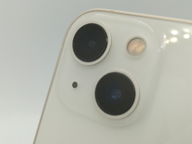 【中古】Apple SoftBank 【SIMフリー】 iPhone 13 128GB スターライト MLND3J/A【OSU301】保証期間１ヶ月【ランクA】