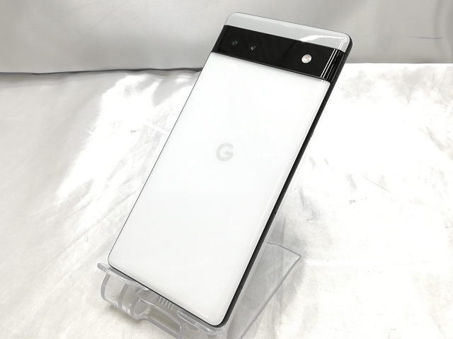 【中古】Google SoftBank 【SIMフリー】 Pixel 6a チョーク 6GB 128GB GB17L【ECセンター】保証期間１ヶ月【ランクB】