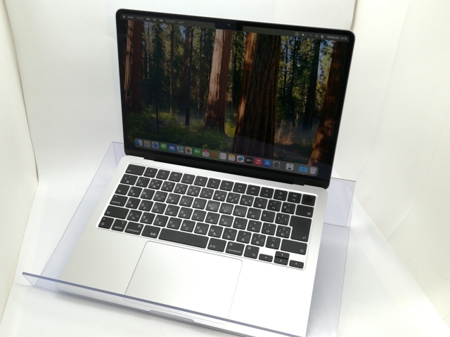 【中古】Apple MacBook Air 13インチ CTO (M22022) シルバー M2(CPU:8C/GPU:8C)/16G/256G/30W AC【静岡】保証期間１ヶ月【ランクA】