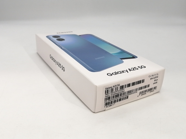 【未使用】SAMSUNG ymobile 【SIMフリー】 Galaxy A25 5G ブルー 4GB 64GB SCSBC1【浜松駅前】保証期間３ヶ月