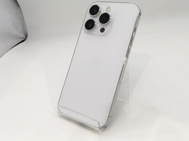 【中古】Apple 国内版 【SIMフリー】 iPhone 14 Pro 128GB シルバー MQ013J/A【浜松駅前】保証期間１ヶ月【ランクC】