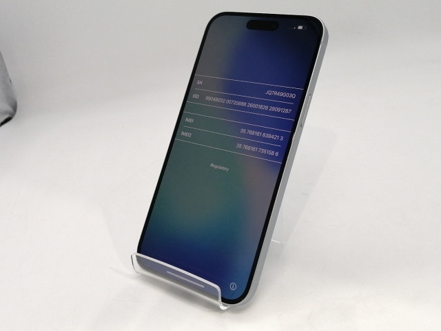 【中古】Apple 国内版 【SIMフリー】 iPhone 15 Plus 512GB ブルー MU0W3J/A【浜松駅前】保証期間１ヶ月【ランクA】_1