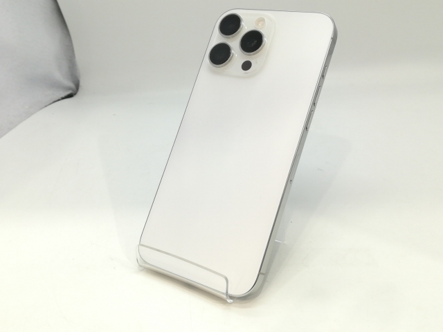 【中古】Apple 国内版 【SIMフリー】 iPhone 16 Pro Max 256GB ホワイトチタニウム MYWH3J/A【OSU301】保証期間１ヶ月【ランクB】