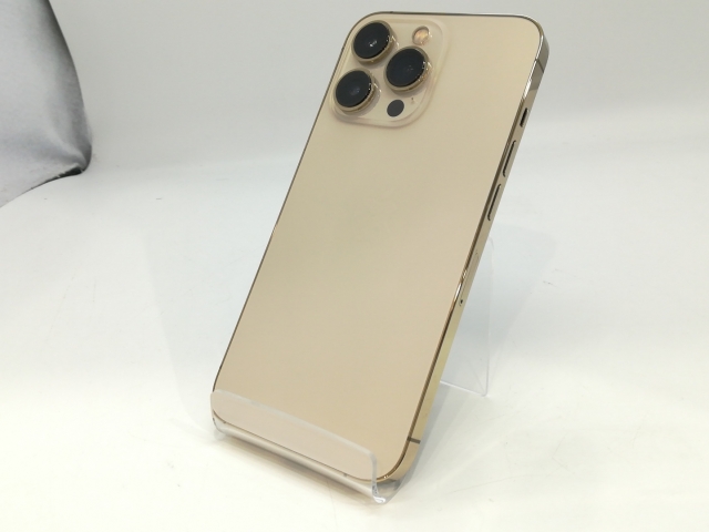 【中古】【赤ロム保証あり】Apple au 【SIMフリー】 iPhone 13 Pro 256GB ゴールド MLUQ3J/A【浜松駅前】保証期間１ヶ月【ランクC】