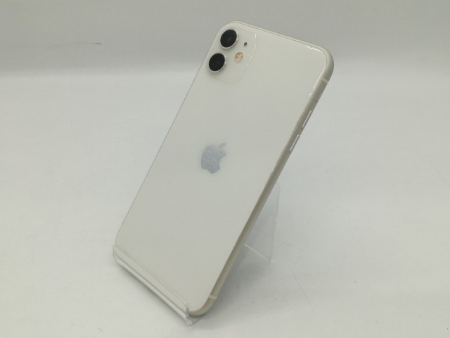 【中古】Apple au 【SIMロック解除済み】 iPhone 11 64GB ホワイト MWLU2J/A【浜松駅前】保証期間１ヶ月【ランクB】