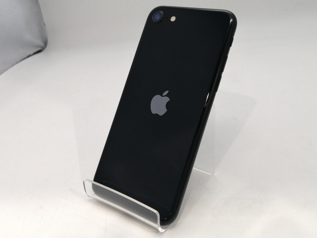 【中古】Apple SoftBank 【SIMフリー】 iPhone SE（第3世代） 64GB ミッドナイト MMYC3J/A【浜松駅前】保証期間１ヶ月【ランクA】