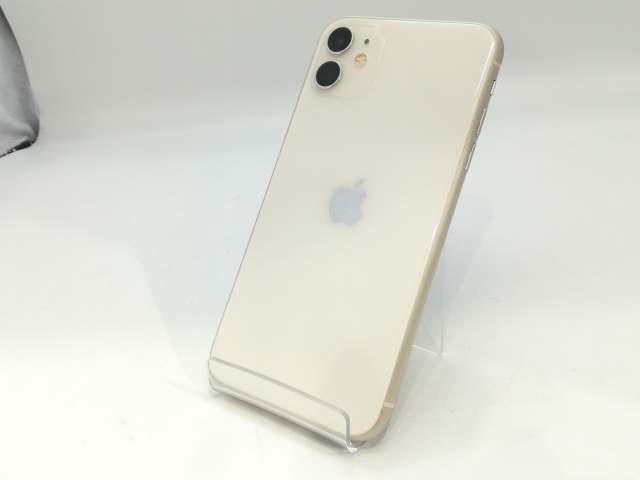 【中古】Apple SoftBank 【SIMロック解除済み】 iPhone 11 128GB ホワイト MWM22J/A【浜松駅前】保証期間１ヶ月【ランクC】