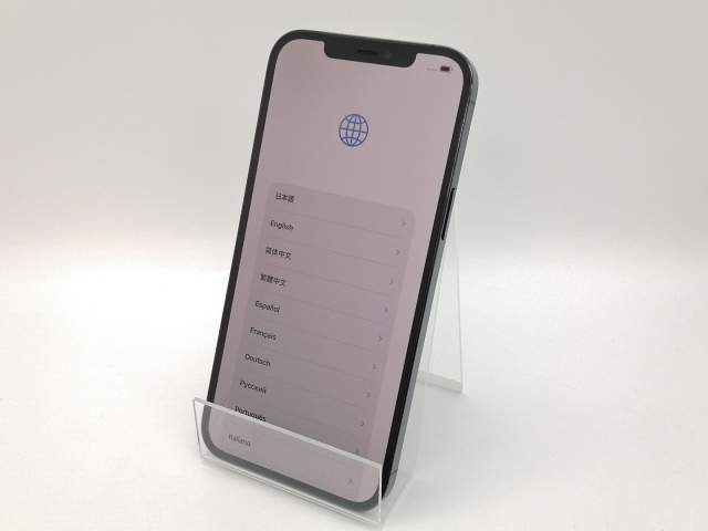 【中古】Apple 国内版 【SIMフリー】 iPhone 12 Pro Max 128GB パシフィックブルー MGCX3J/A【OSU301】保証期間１ヶ月【ランクB】_1