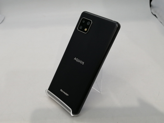 中古】SHARP 国内版 【SIMフリー】 AQUOS sense4 ブラック 4GB 64GB SH