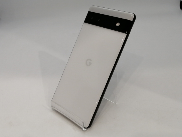 【中古】【赤ロム保証あり】Google SoftBank 【SIMフリー】 Pixel 6a チョーク 6GB 128GB GB17L【浜松駅前】保証期間１ヶ月【ランクB】