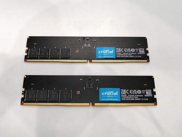 【中古】DDR5 32GB 2枚組（合計64GB） DDR5-4800(PC5-38400)【デスクトップPC用】【浜松駅前】保証期間１週間_4