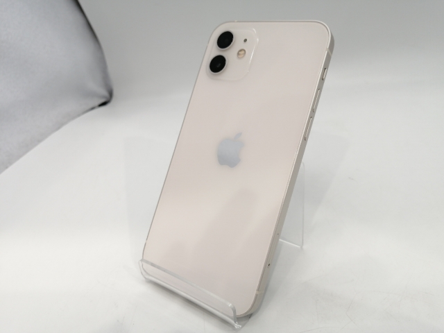 【中古】Apple au 【SIMロック解除済み】 iPhone 12 64GB ホワイト MGHP3J/A【浜松駅前】保証期間１ヶ月【ランクB】