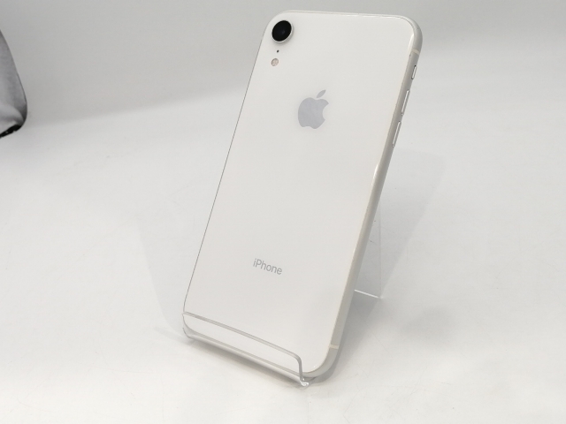 【中古】Apple 国内版 【SIMフリー】 iPhone XR 128GB ホワイト MT0J2J/A【浜松駅前】保証期間１ヶ月【ランクC】