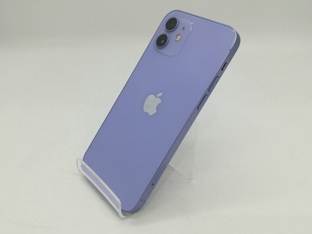 【中古】Apple au 【SIMロック解除済み】 iPhone 12 128GB パープル MJNJ3J/A【浜松駅前】保証期間１ヶ月【ランクB】