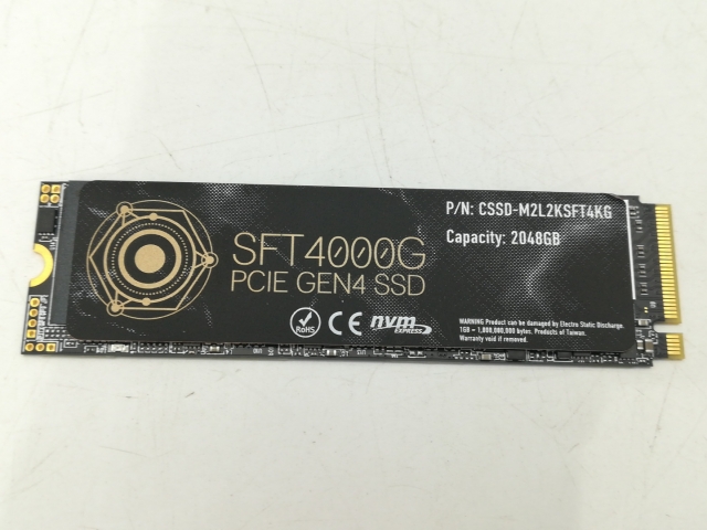 中古 M.2 NVMe SSD 2TB　④ 中古】各社 2TB SSD (M.2 2280/PCIe4.0 NVMe)【浜松駅前】保証