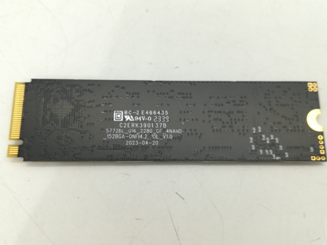 中古 M.2 NVMe SSD 2TB　④ 中古】各社 2TB SSD (M.2 2230/PCIe4.0 NVMe)【ECセンター】保証