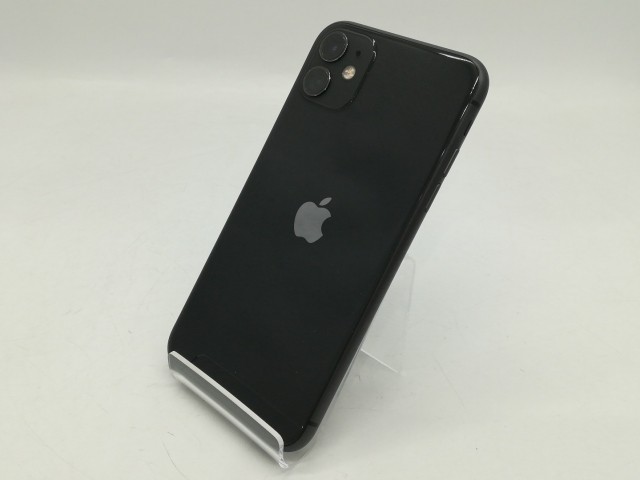 【中古】Apple au 【SIMロック解除済み】 iPhone 11 128GB ブラック MWM02J/A【浜松駅前】保証期間１ヶ月【ランクB】