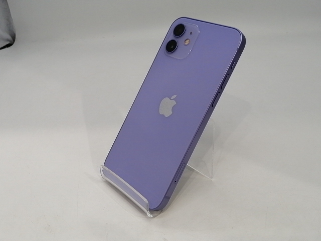 【中古】Apple 国内版 【SIMフリー】 iPhone 12 128GB パープル MJNJ3J/A【浜松駅前】保証期間１ヶ月【ランクB】