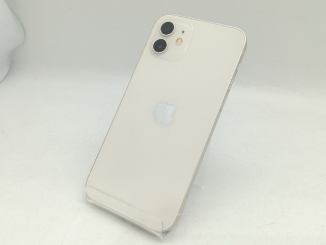 【中古】Apple au 【SIMロック解除済み】 iPhone 12 128GB ホワイト MGHV3J/A【新橋烏森通り】保証期間１ヶ月【ランクA】