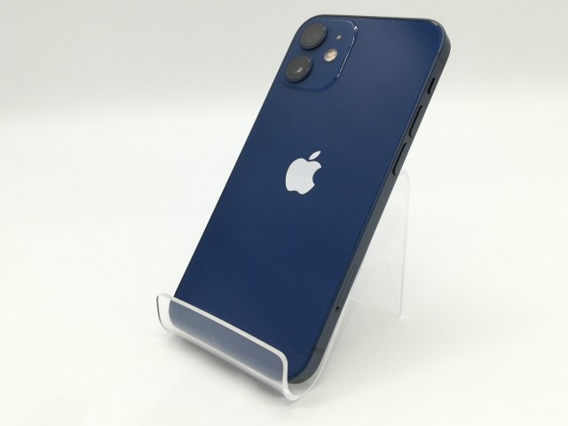 【中古】Apple au 【SIMロック解除済み】 iPhone 12 mini 64GB ブルー MGAP3J/A【池袋東口】保証期間１ヶ月【ランクB】