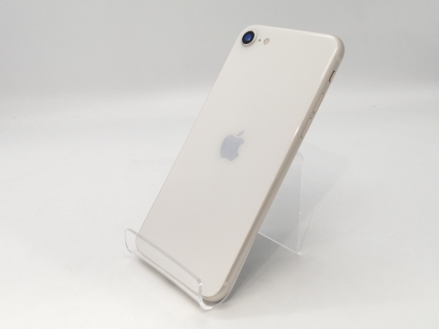 【中古】Apple au 【SIMフリー】 iPhone SE（第3世代） 64GB スターライト MMYD3J/A【浜松駅前】保証期間１ヶ月【ランクA】