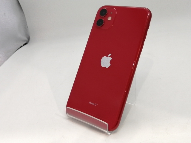【中古】Apple SoftBank 【SIMロック解除済み】 iPhone 11 64GB (PRODUCT)RED MWLV2J/A【浜松駅前】保証期間１ヶ月【ランクC】