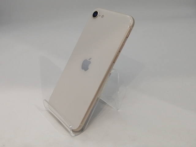 【中古】Apple SoftBank 【SIMフリー】 iPhone SE（第3世代） 64GB スターライト MMYD3J/A【浜松駅前】保証期間１ヶ月【ランクA】