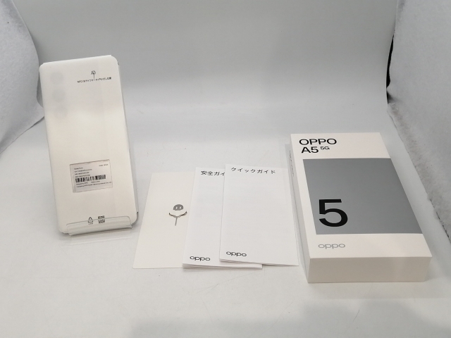 【未使用】Oppo UQmobile 【SIMフリー】 OPPO A5 5G 4GB 128GB ホワイト OPG06【京都】保証期間３ヶ月_3