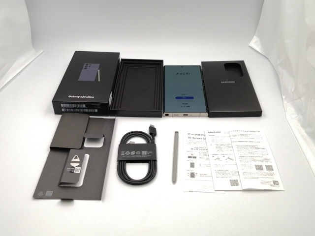 Samsung Galaxy S24 Ultra チタニウムブルー 512GB | Galaxy S24 Ultra SCG26, チタニウムグレー, 256GB, 高性能