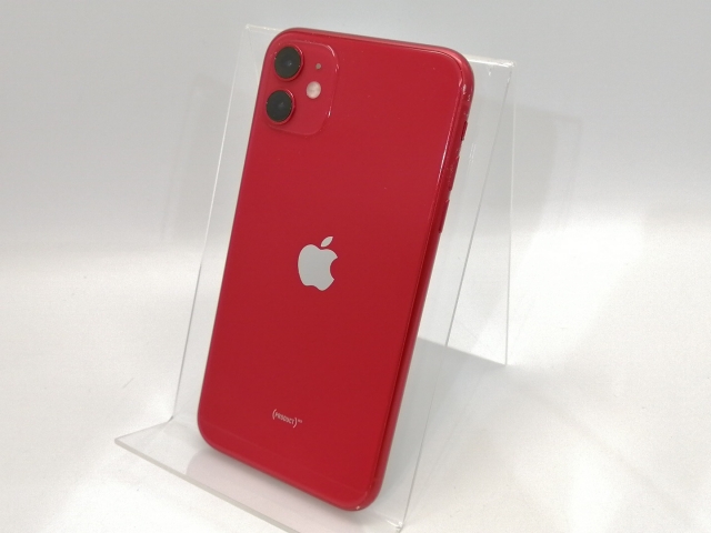 【中古】Apple au 【SIMロック解除済み】 iPhone 11 128GB (PRODUCT)RED MWM32J/A【高崎モントレー】保証期間１ヶ月【ランクB】