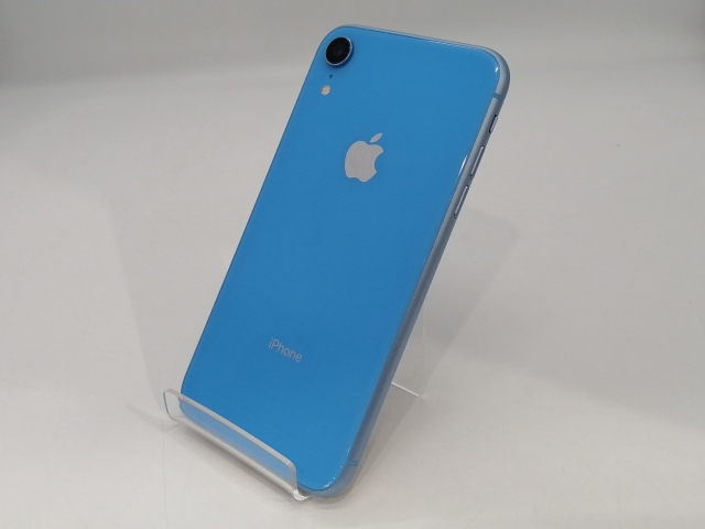 【中古】Apple docomo 【SIMロック解除済み】 iPhone XR 128GB ブルー MT0U2J/A【浜松駅前】保証期間１ヶ月【ランクC】