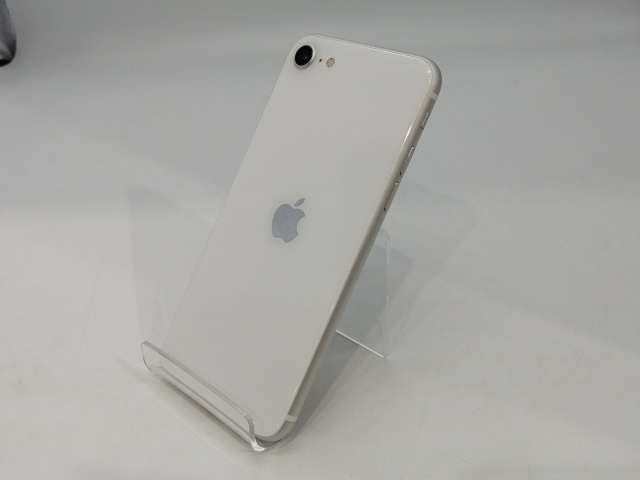 【中古】Apple 国内版 【SIMフリー】 iPhone SE（第2世代） 128GB ホワイト MHGU3J/A（後期型番）【浜松駅前】保証期間１ヶ月【ランクC】