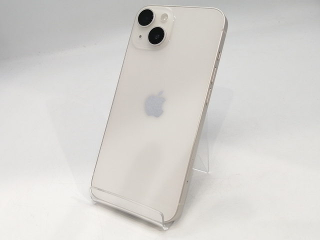 【中古】Apple docomo 【SIMフリー】 iPhone 14 256GB スターライト MPW33J/A【浜松駅前】保証期間１ヶ月【ランクB】