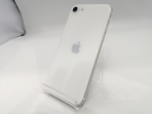【中古】Apple 国内版 【SIMフリー】 iPhone SE（第2世代） 128GB ホワイト MXD12J/A【浜松駅前】保証期間１ヶ月【ランクB】