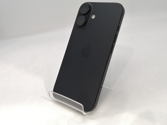 中古】Apple 国内版 【SIMフリー】 iPhone 16 128GB ブラック MYDQ3J/A 