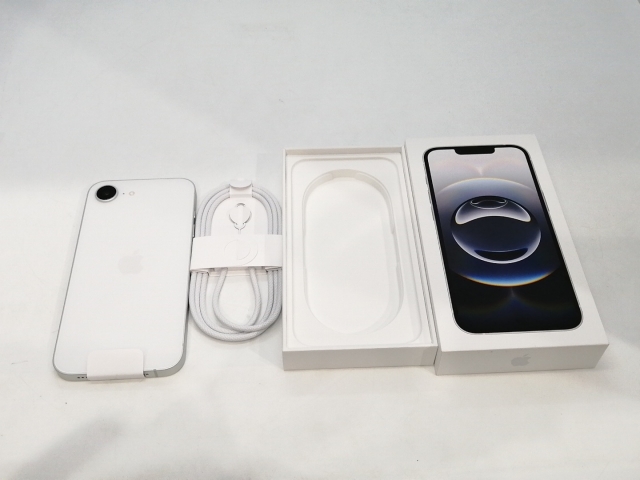 【未使用】Apple ymobile 【SIMフリー】 iPhone 16e 128GB ホワイト MD1R4J/A【浜松駅前】保証期間３ヶ月_3